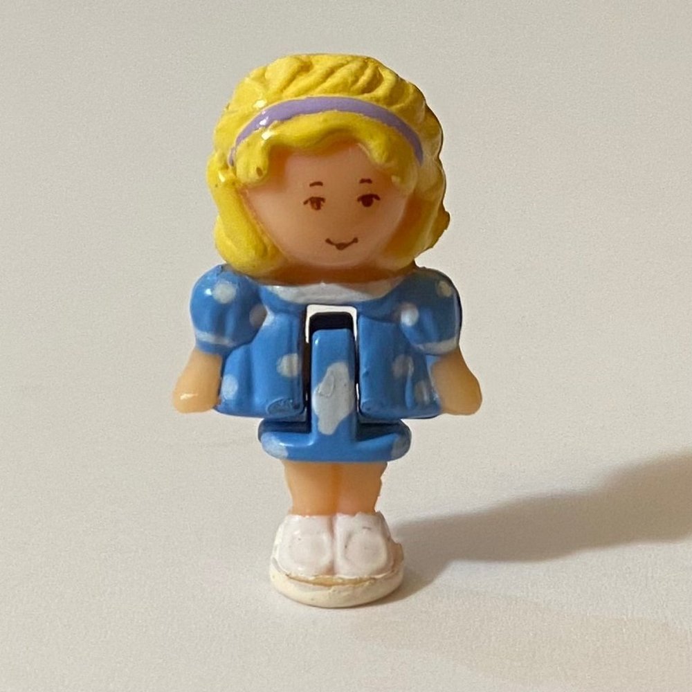 Vintage Bluebird Polly Pocket 1993 Fuzzy Bunny Locket Set - Picture 5 of 10